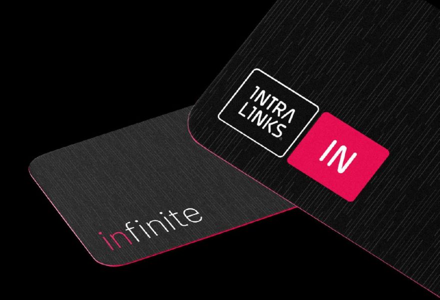 marketing logo card design Intralinks